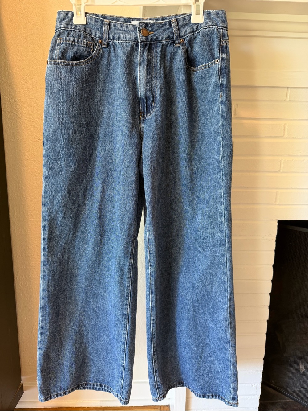 Bamboo Vintage Wide Leg High Rise Jeans Medium Wash Size 15/32 Y2K